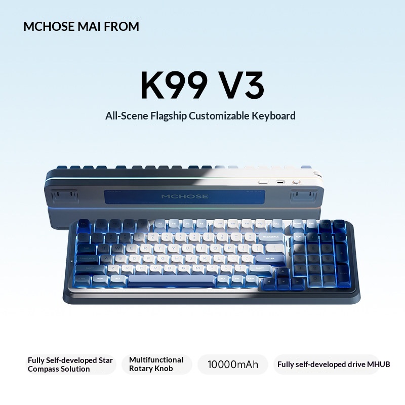 MCHOSE K99 V3 Customizable Mec - Gaming Keyboard Bluetooth review and price