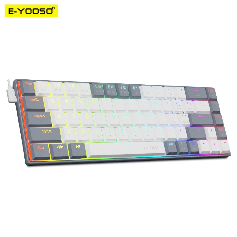 E-YOOSO A68 RGB Mini Slim USB  - Gaming Keyboard Budget review and price