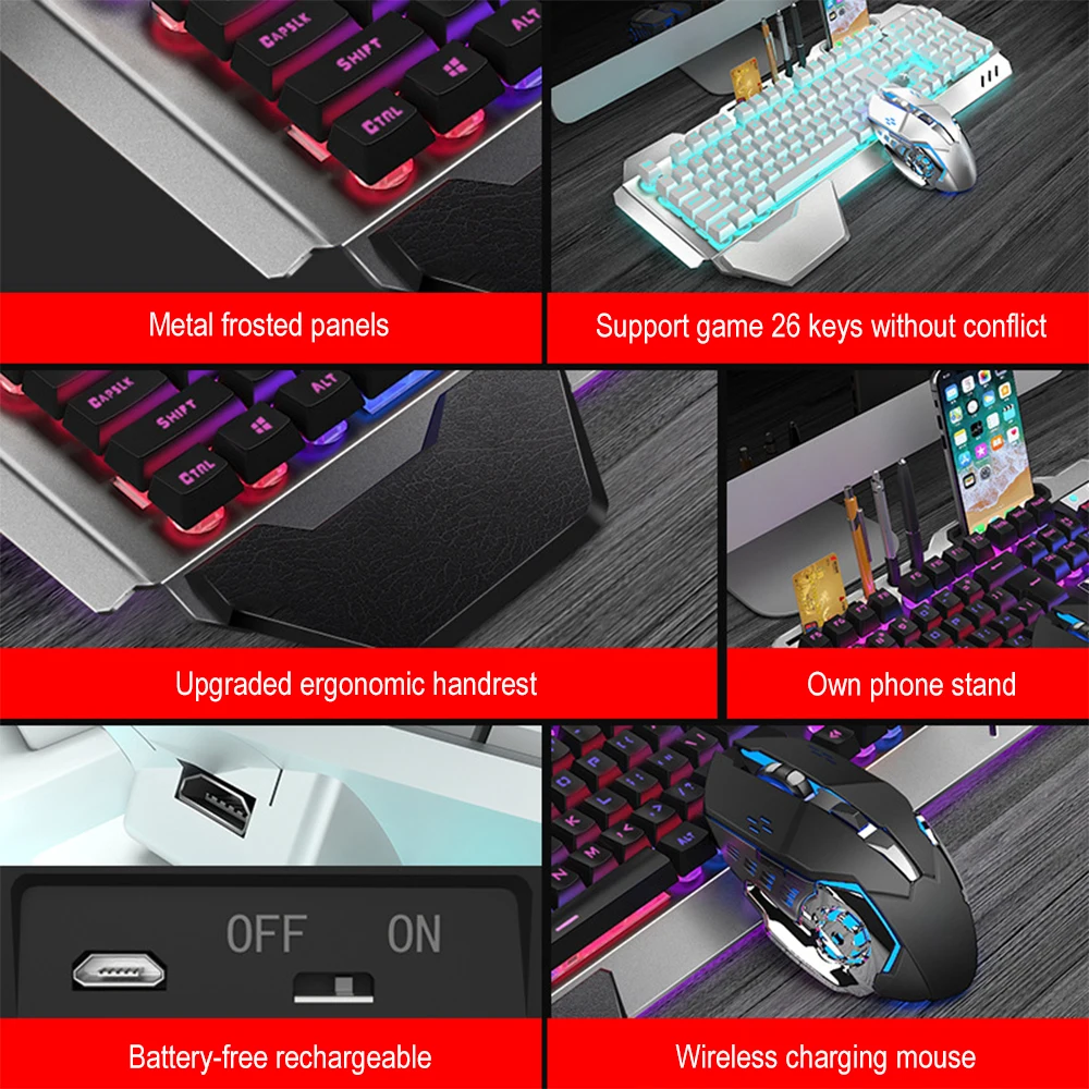 K680 Rechargeable 2.4G wireles - Gaming Keyboard Bluetooth review and price