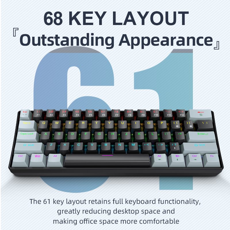 APAYADO K61 Mini Mechanical Ke - Gaming Keyboard Budget review and price