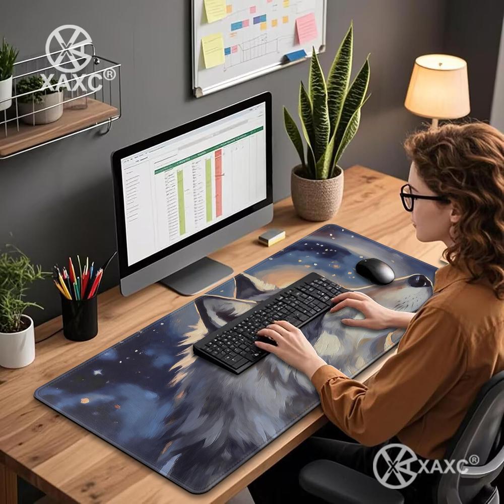 Oil painting Mouse Pad 90x40CM - Gaming Keyboard Non Mechanical review and price