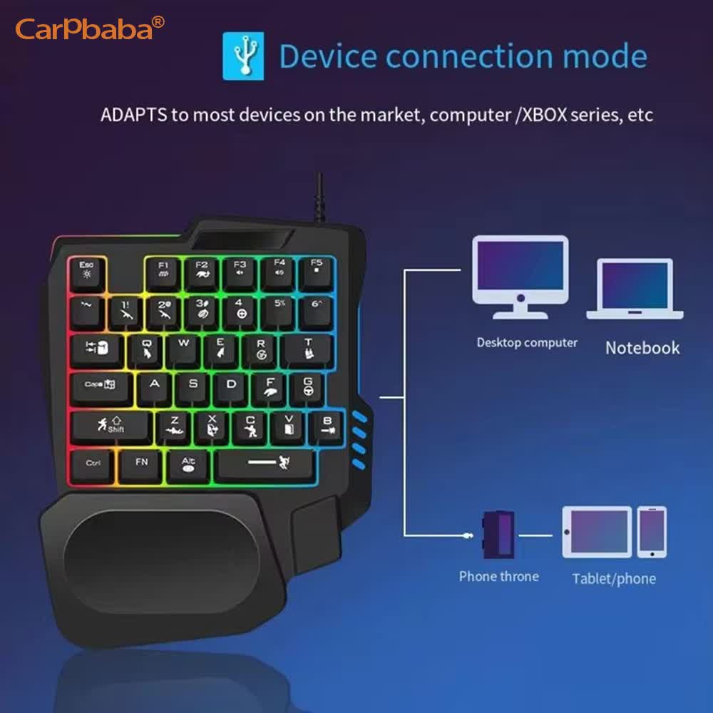 USB Single Hand One-Handed Gam - Gaming Keyboard Hand review and price