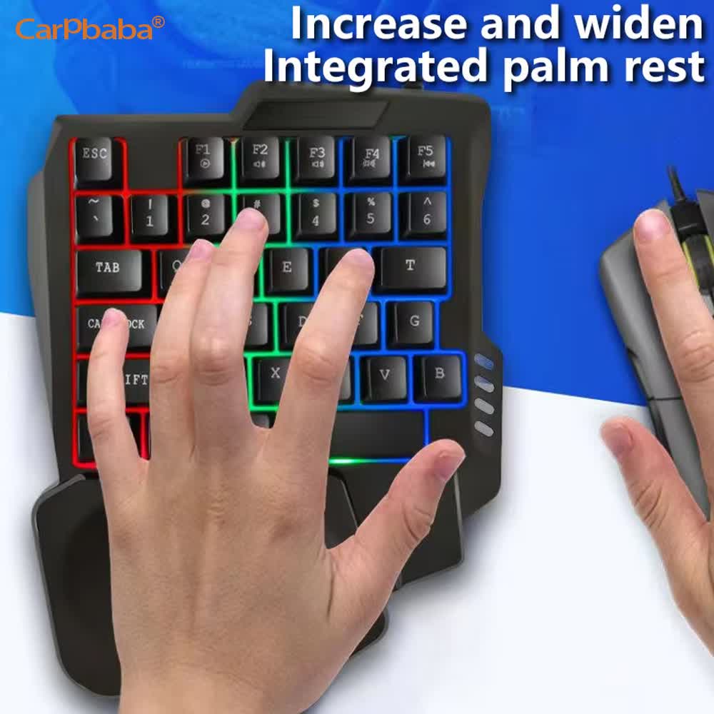 USB Single Hand One-Handed Gam - Gaming Keyboard Hand review and price