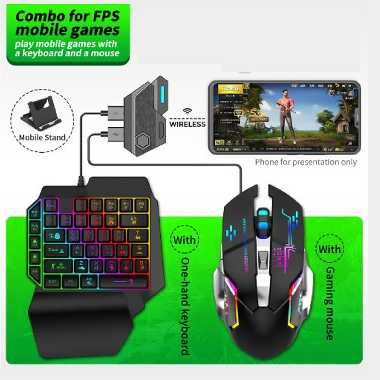 Mobile Game Combo Pack Bluetoo - Gaming Keyboard Hand review and price