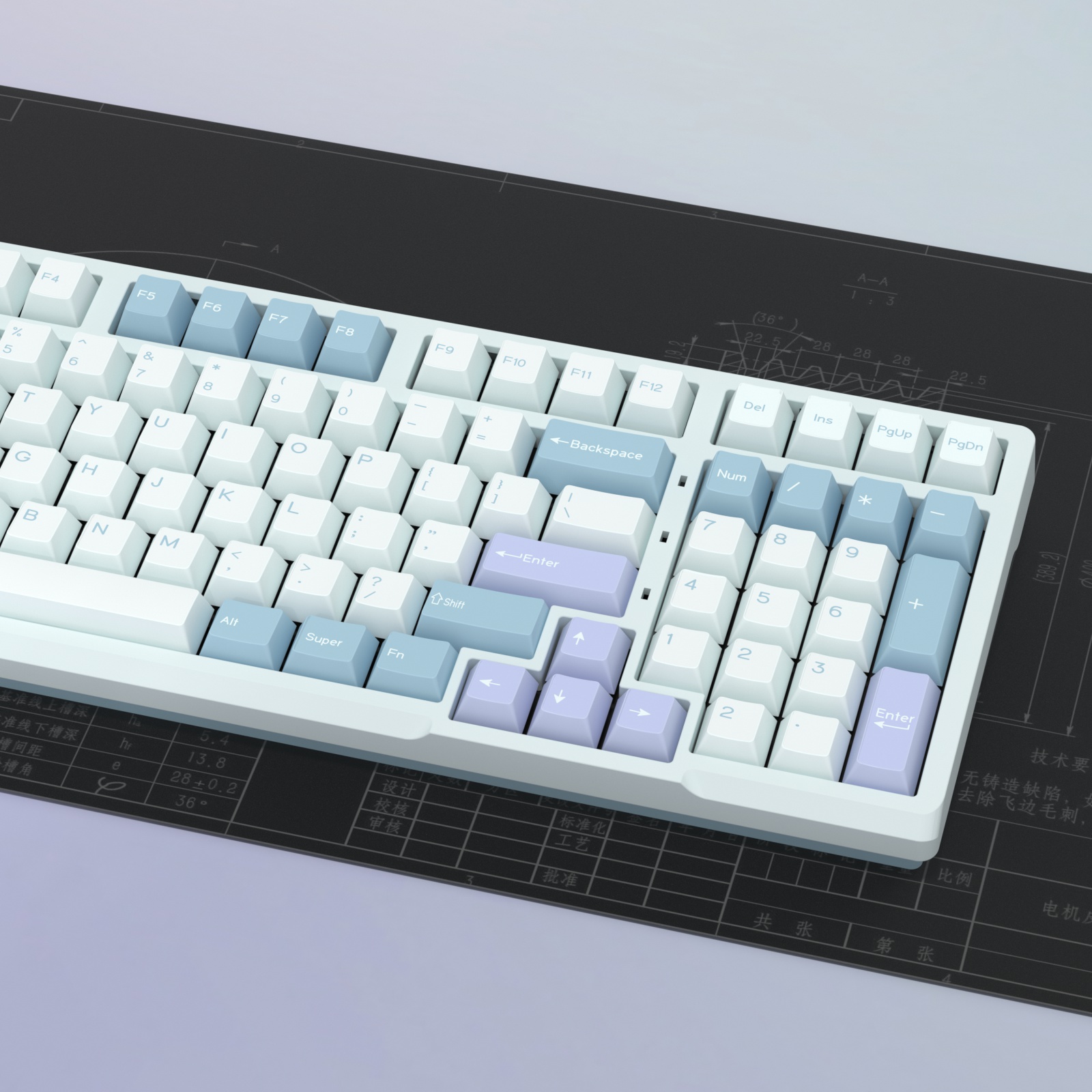 KBDiy GMK Illusion Keycap Cher - Gaming Keyboard No Number Pad review and price