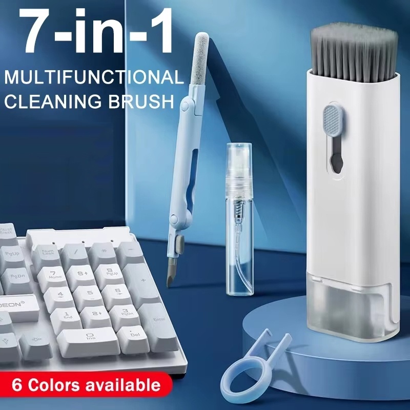 7 In 1 Keyboard Cleaner Brush  - Keycap Puller Ring review and price