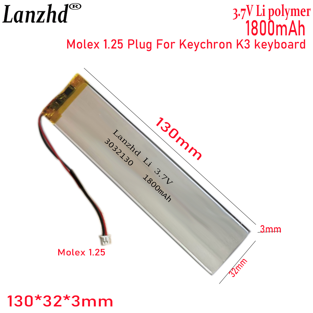 1-20 Pcs 3032130 3.7V 1800mAh  - Gaming Keyboard Tester review and price