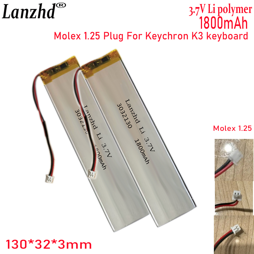 1-20 Pcs 3032130 3.7V 1800mAh  - Gaming Keyboard Tester review and price