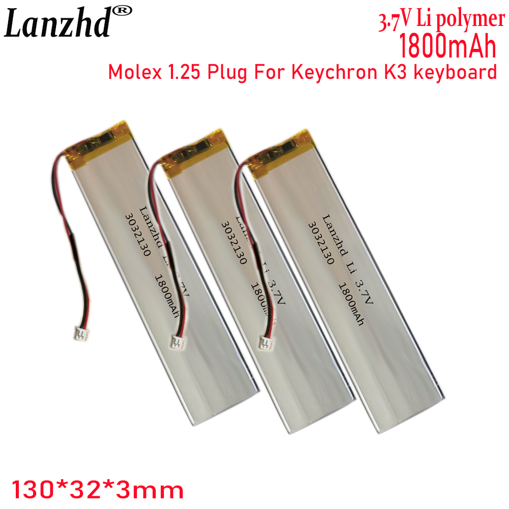 1-20 Pcs 3032130 3.7V 1800mAh  - Gaming Keyboard Tester review and price