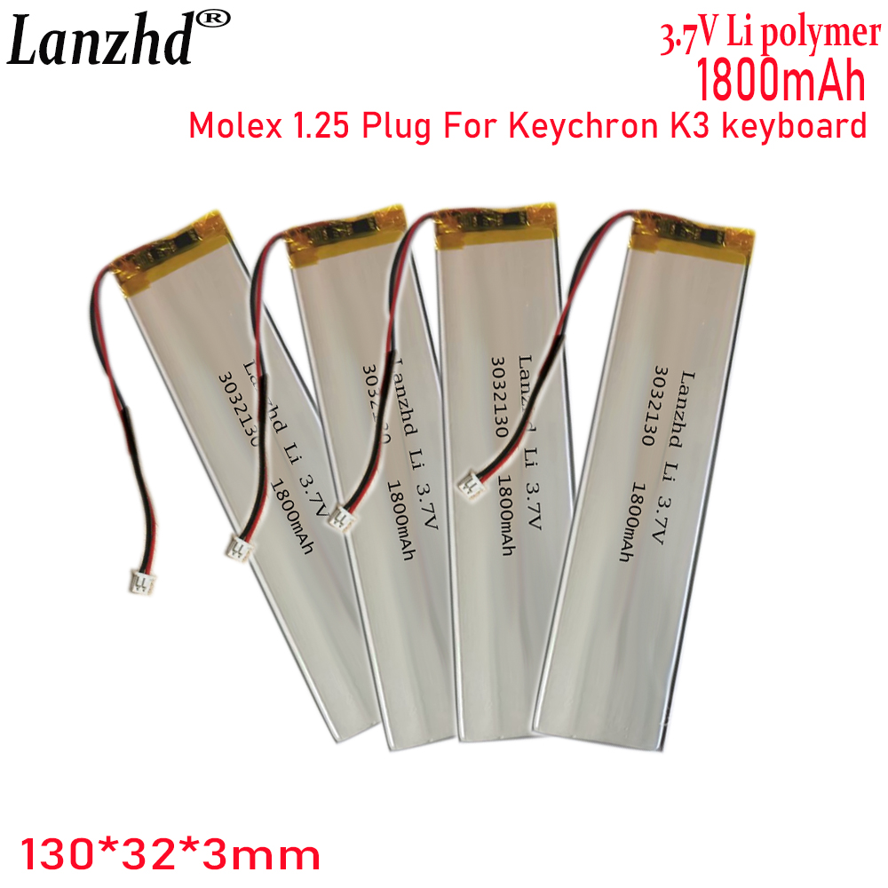 1-20 Pcs 3032130 3.7V 1800mAh  - Gaming Keyboard Tester review and price