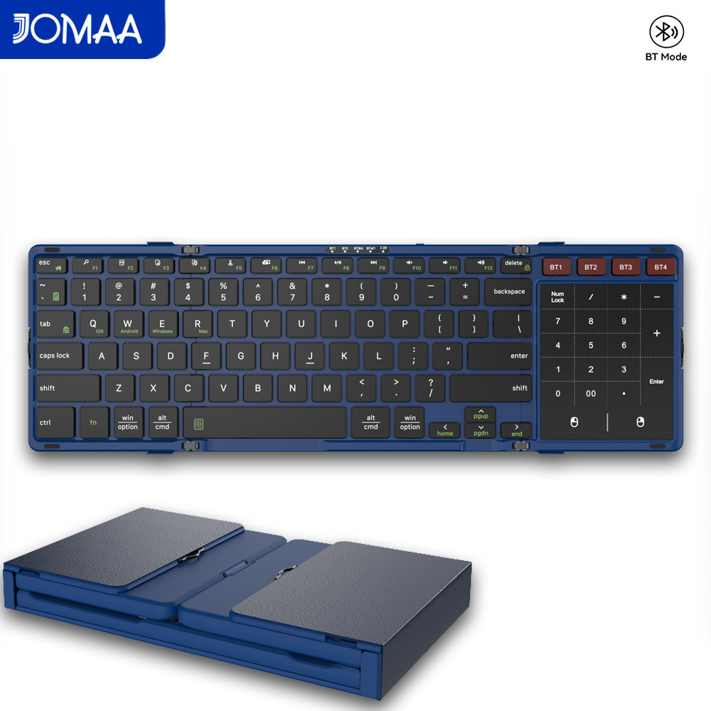JOMAA Foldable Bluetooth Keybo - Gaming Keyboard No Number Pad review and price