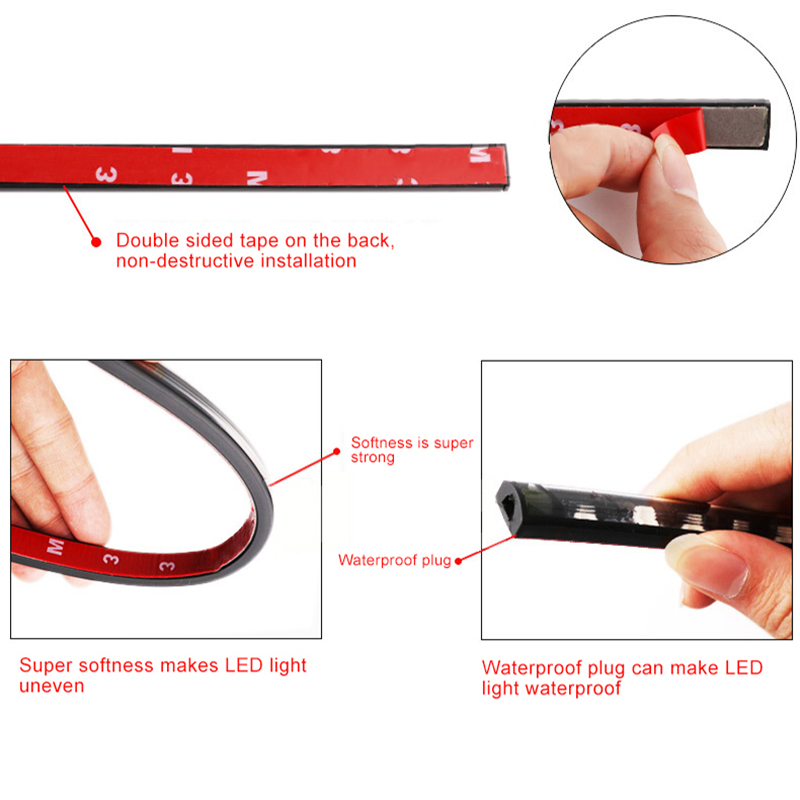 Niscarda 4PCS 12V IP65 App Con - Rgb Underglow Strip review and price